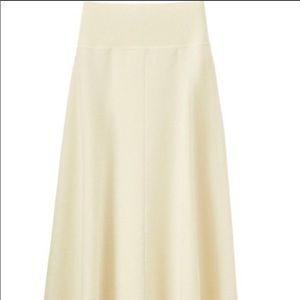 Uniqlo x Lemaire merino wool off white under the knee length skirt. Never worn.